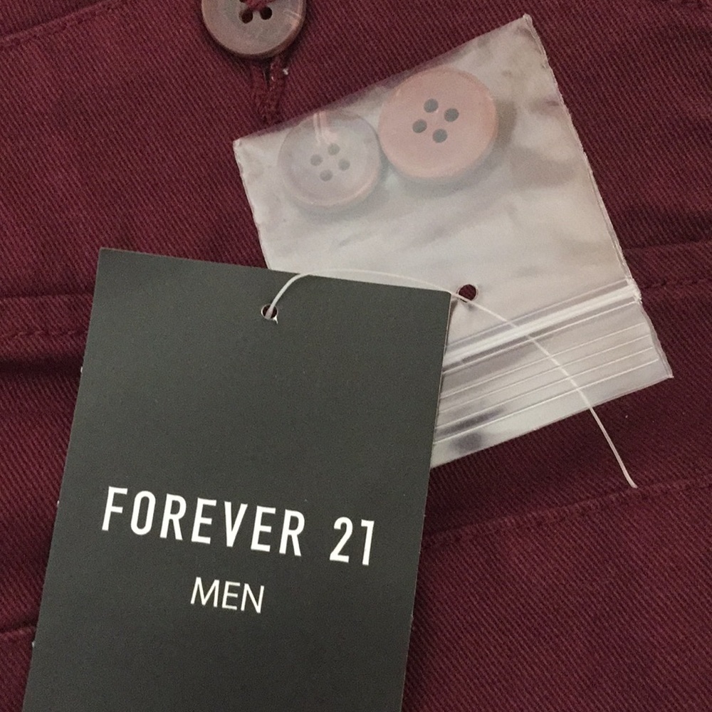 Forever 21 Men’s Burgundy Pants size 33 NWT - Picture 8 of 10